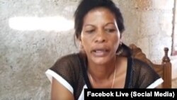 Yanelis Valladares Jaime, madre del preso político Fray Claro Valladares. (Captura de Video/Facebook)