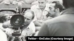 Mario García Joya (izquierda) y Tomás Gutiérrez Alea (derecha) (Imagen de Twitter/OnCuba).