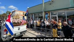 Procesión este sábado, 2 de septiembre, de la Virgen de la Caridad en Miami. (Foto: Facebook/Ermita de la Caridad)