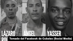 Tres nuevos presos políticos en Cuba (Tomado del Facebook de Cubalex)