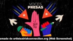 Logo de la campaña Voces Presas.