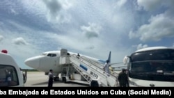 Un vuelo de deportación de cubanos proveniente de EEUU.