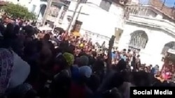 Protestas este domingo en Santiago de Cuba y Bayamo / Captura de video