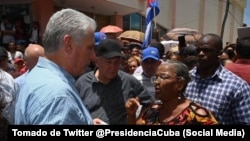 Díaz-Canel le respondió a la señora del municipio Jiguaní, en Granma, que en Cuba hay más de 300.000 cubanos "vulnerables".