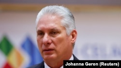 Miguel Díaz-Canel durante su participación en julio pasado a la cumbre conjunta de la CELAC con líderes europeos, en Bruselas. REUTERS/Johanna Geron