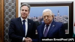 El Secretario de Estado de EEUU, Antony Blinken, se reúne con el presidente de la Autoridad Palestina, Mahmoud Abbas. 