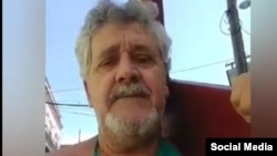 El opositor cubano Bárbaro De Céspedes, conocido como El Patriota de Camagüey. (Captura de video/Facebook)