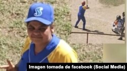 Rosaly González en el Campeonato Provincial de Béisbol.