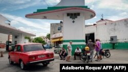 Una gasolinera en La Habana, Cuba. (Adalberto Roque/AFP)