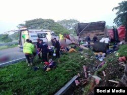 Accidente en Chiapas, México, el 1 de octubre de 2023.