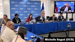 Audiencia sobre Cuba en la CIDH, en Washington, D.C., este 29 de febrero del 2024