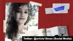 Folleto de Artículo 19. Cynthia de la Cantera, reportera independiente, y documentos que reflejan el acoso por parte del Estado.