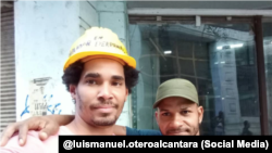 Luis Manuel Otero Alcántara (izquierda) y Maykel Castillo "El Osorbo" (derecha).