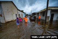 Inundaciones provocadas por el paso del huracán Ian en Batabanó.