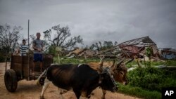 Una casa de tabaco destruida por el huracán Ian en inar del Río, Cuba. (AP/Ramon Espinosa)