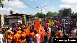 Manifestaciones de opositores venezolanos.