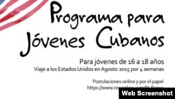 Convocatoria al Programa de Liderazgo para Jóvenes Cubanos.