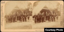 El Mayor General Fitzhugh Lee y su equipo en La Habana en 1899 (Boston Public Library).