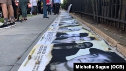 Vigilia por el primer aniversario de las protestas del 11 de julio de 2021, en Washington, DC. (Archivo)