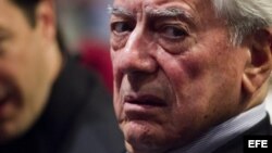 El Premio Nobel de Literatura Mario Vargas Llosa.