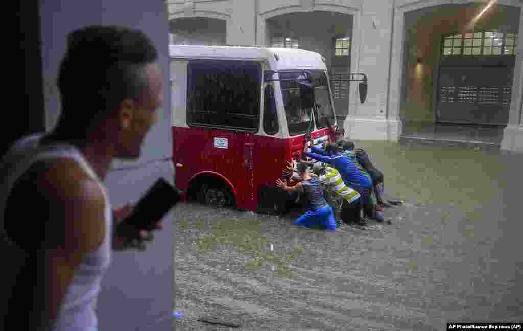 Inundaciones en La Habana el 3 de junio de 2022.