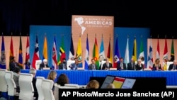 Reunión de cancilleres en la IX Cumbre de las Américas.