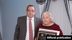 Enrique Ruano (der) y Ana María Rojas (der). Cortesía Wenceslao Cruz.