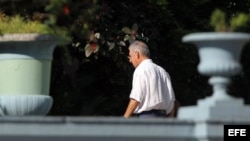 El empresario canadiense Sarkis Yacoubian en el Tribunal Municipal 10 de Octubre, Ciudad Habana, para la segunda vista de su juicio a puerta cerrada. 