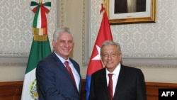 Diaz Canel y López Obrador