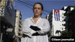 Tania Bruguera, después de su primer arresto en La Habana.