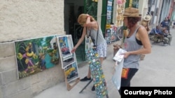 Calles de La Habana donde realizan sus ventas los cuentapropistas Foto Serafín Morán