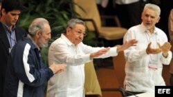 Raúl Castro en la clausura del VI Congreso del PCC en La Habana.