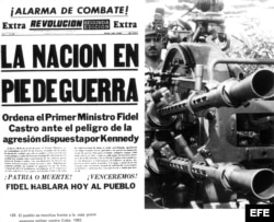 Crisis de los misiles. Portada relacionada con el conflicto vivido entre el 15 y el 28 de octubre de 1962.