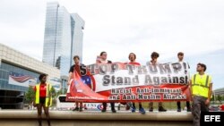 Más periodistas que manifestantes en Cleveland