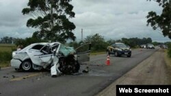 Imagen del accidente publicada por el diario brasileño O'Globo.