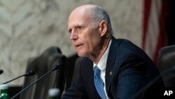 El senador republicano por la Florida, Rick Scott, el 14 de marzo de 2024 en el Congreso de EEUU. (AP/José Luis Magana).