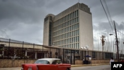 La embajada de Estados Unidos en La Habana. 