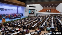 La Cumbre sesiona en el Palacio de las Convenciones de La Habana. Grupo de los 77 más China (G-77 + China).