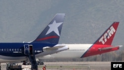 Aviones de LATAM.