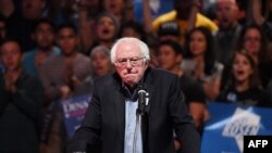 El senador demócrata Bernie Sanders, uno de los candidatos favoritos en Iowa.