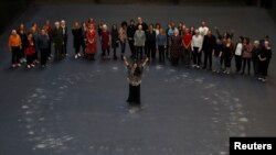 Tania Bruguera en el Turbine Hall del Tate Modern, en Londres. REUTERS/Peter Nicholls