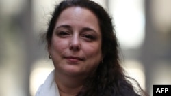 La artista cubana Tania Bruguera en una foto de archivo. (Daniel LEAL-OLIVAS/AFP)