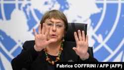 Michelle Bachelet. (Fabrice COFFRINI / AFP)