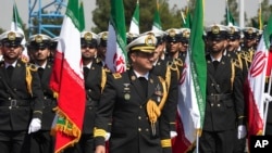 Desfile de las fuerzas navales de Irán, el 18 de abril de 2023. (AP/Vahid Salemi).