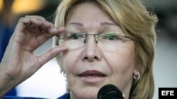 La fiscal general de Venezuela, Luisa Ortega Díaz, ofrece declaraciones a la prensa.