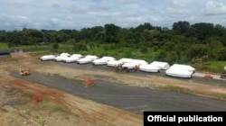 Campamento de Migrantes en el Darién. Foto Oficial.