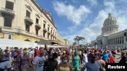 Levantamiento popular en Cuba, el 11 de julio de 2021. (REUTERS/Stringer).