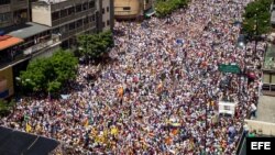 Miles de opositores participan este 1 de septiembre en la "Toma de Caracas".