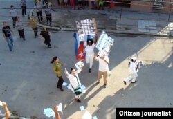 Cuba represión contra Damas de Blanco Habana Foto de Angel Moya