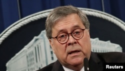 El fiscal general de EEUU, William Barr.